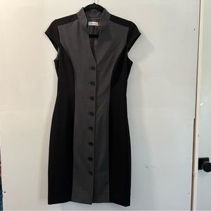 Calvin Klein Colorblock Fitted Sheath Dress size 4